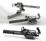 3D Minigun Models by Kuba_T1000